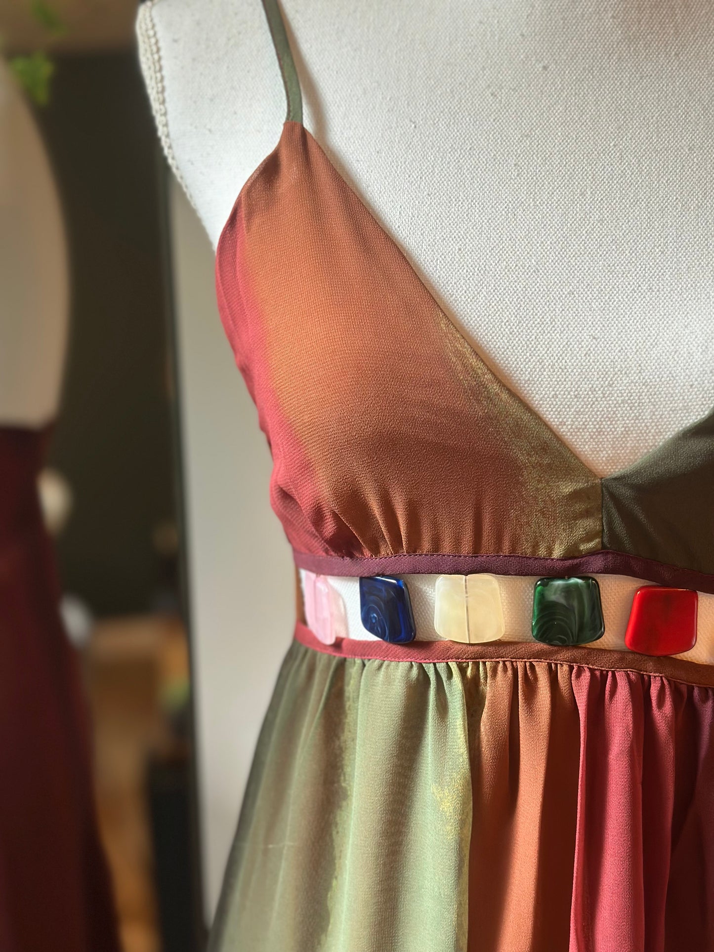 Robe longue dégradé multicolore - T.34 - Neuf