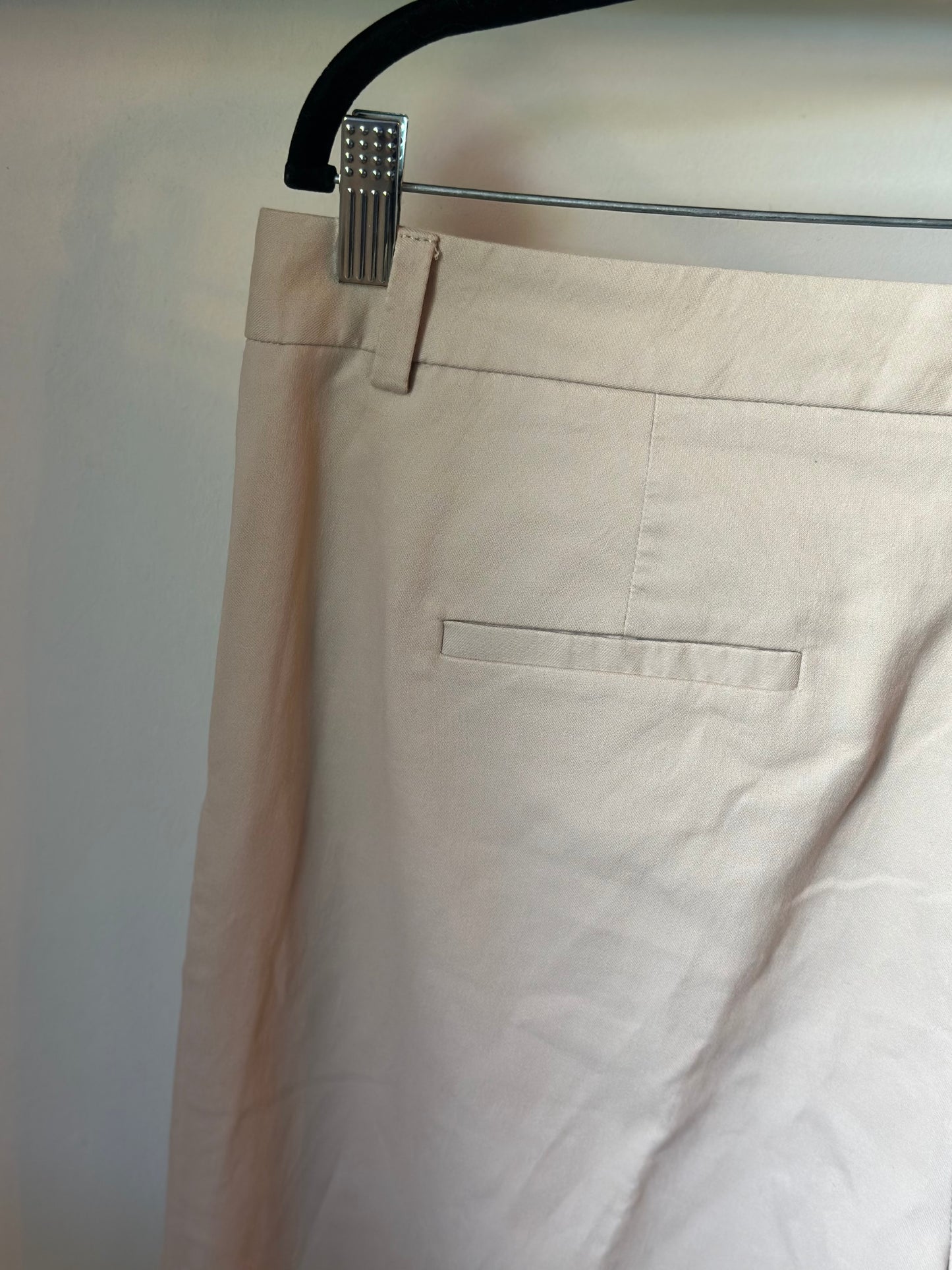 Pantalon beige droit coton T.44