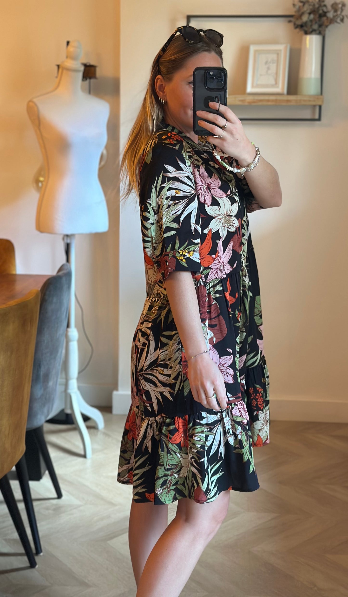 Robe fleurie fluide T.38