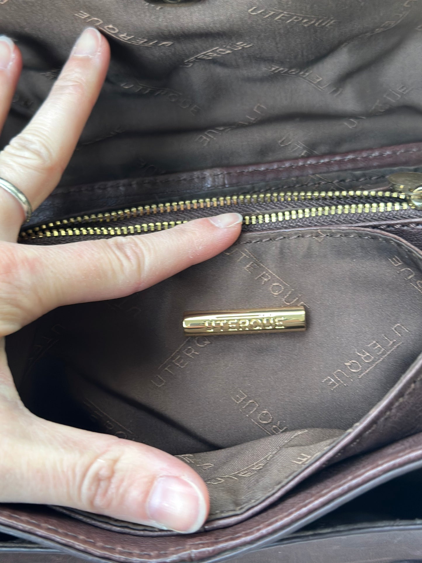 Sac bandoulière cuir marron