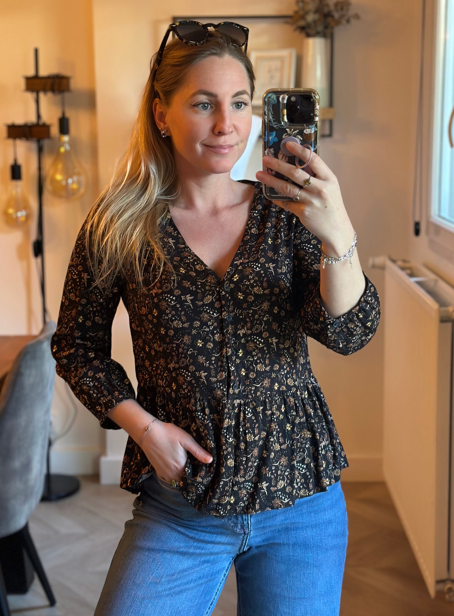 Blouse imprimé floral T.36