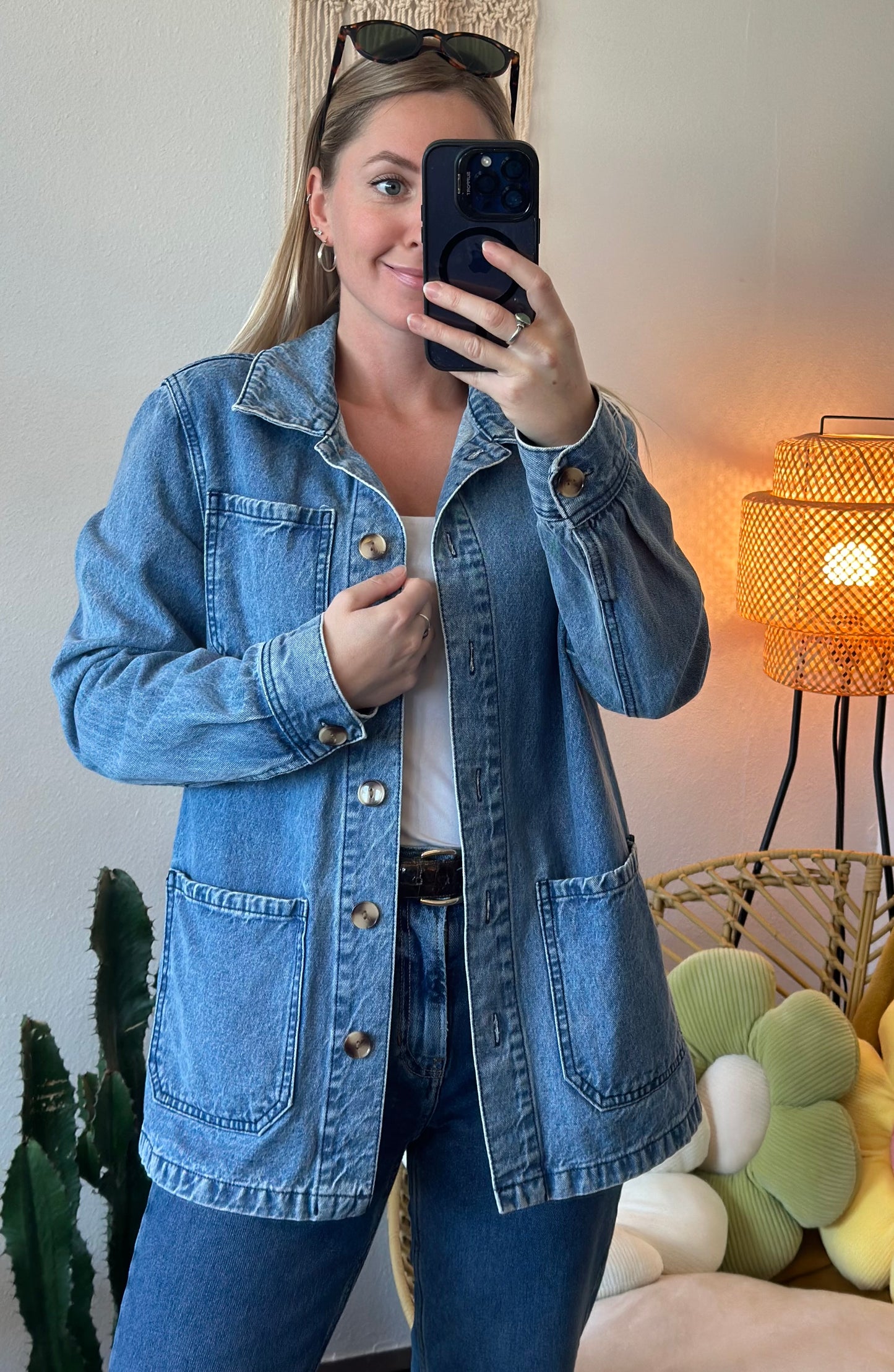 Veste surchemise en jean Alma T36