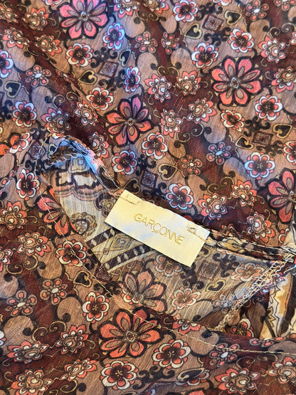 Blouse bohème imprimé patchwork Made in Italy T.U (38 au 42)
