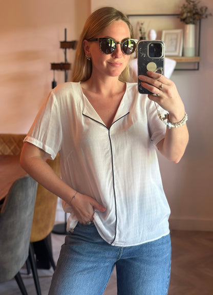 Blouse fluide écrue T.40