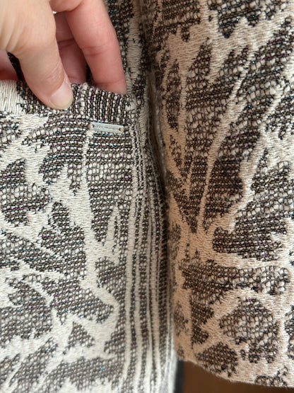 Manteau imprimé feuillage T.38