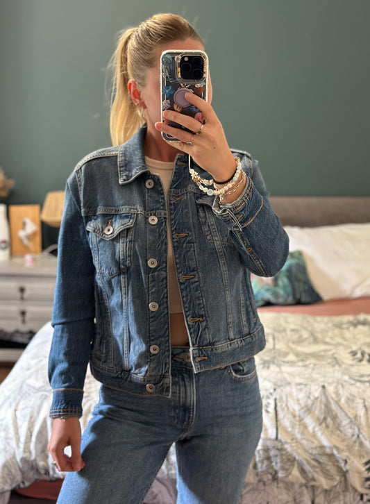 Veste en jean denim T.36