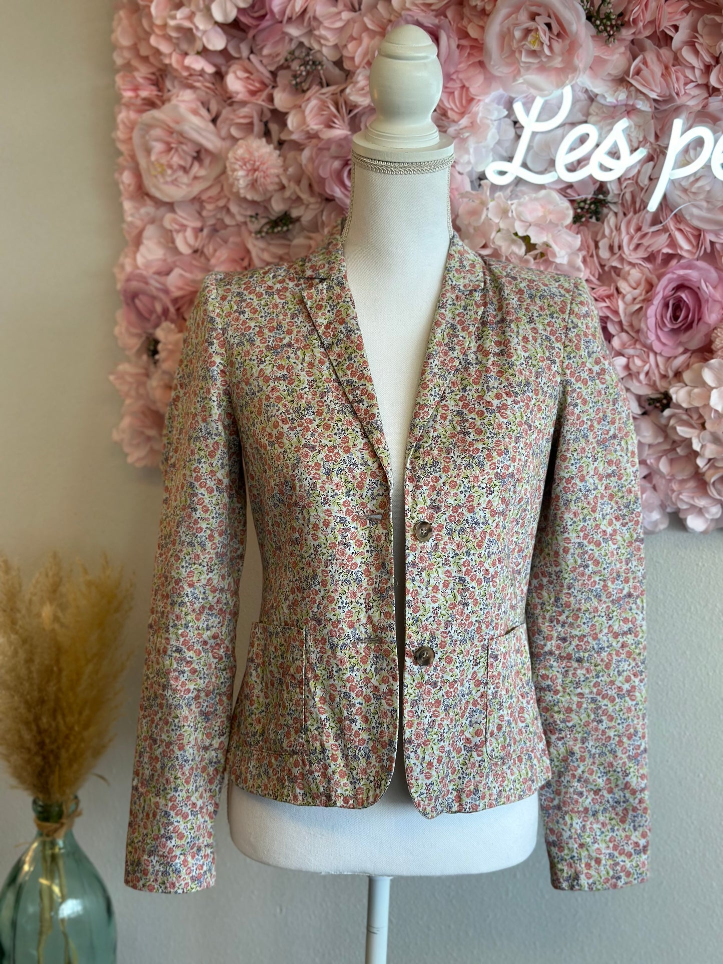 Blazer imprimé fleuri en Liberty T.34/36