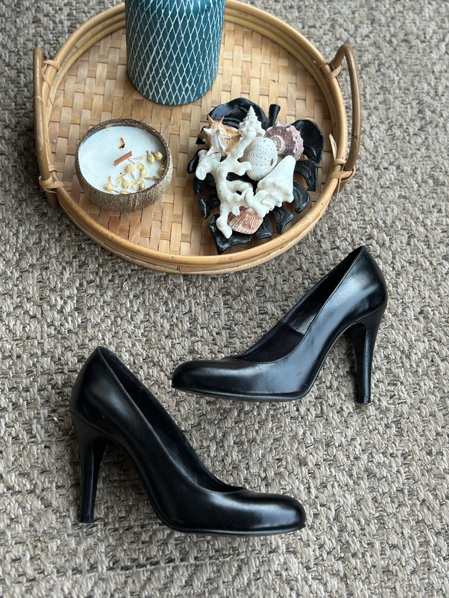 Escarpins cuir noir P.36