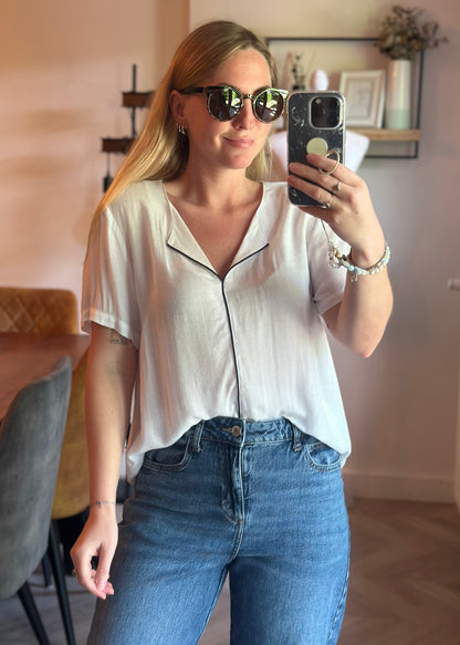 Blouse fluide écrue T.40