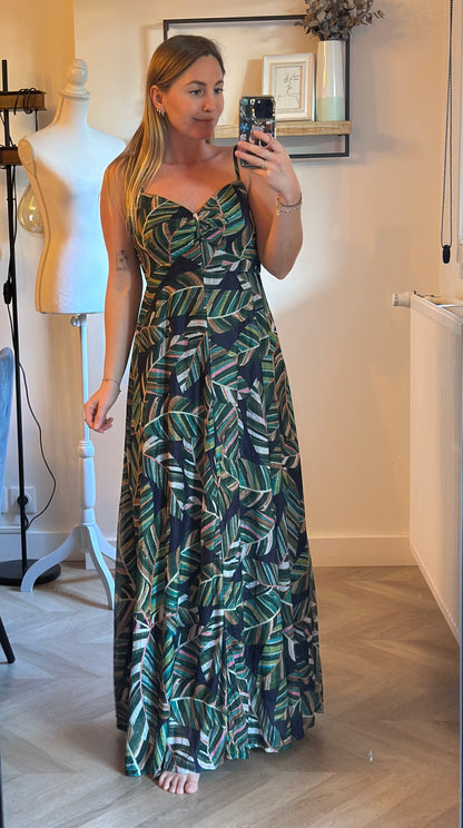 Robe longue Green Aloha T.38