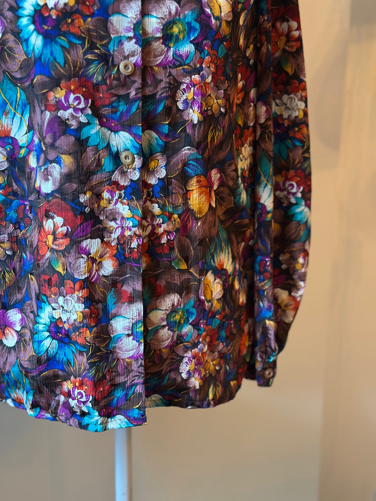 Chemise vintage fleurie fluide – T.U (36 à 44)