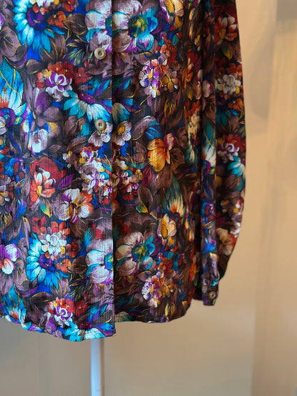 Chemise vintage fleurie fluide – T.U (36 à 44)