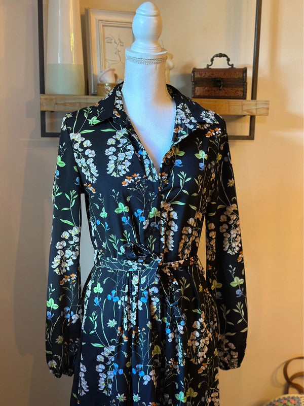 Robe longue fleurie T.38