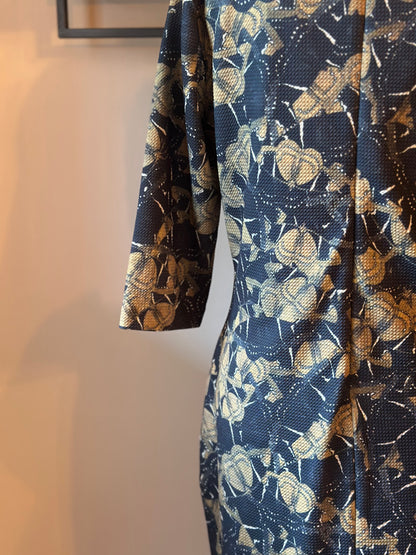Robe imprimé insectes noir doré T.38