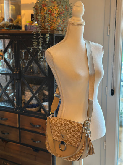 Sac à bandoulière modèle trotteur Armel beige