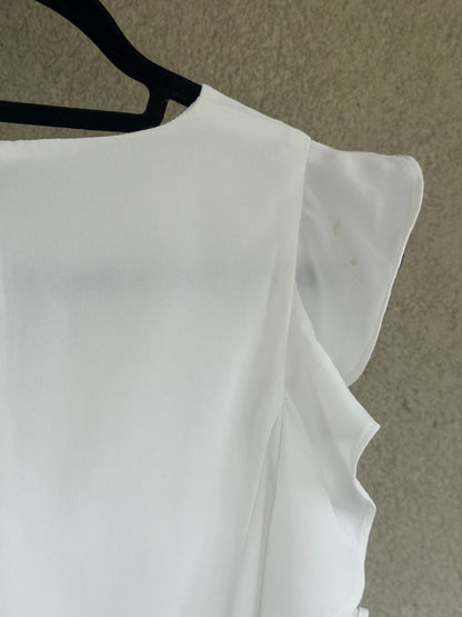 Belle robe blanche élégante neuve T.36