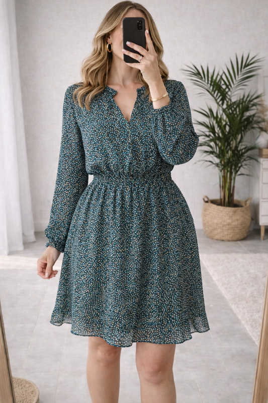 Robe imprimée, fabriquée en France T.40/42