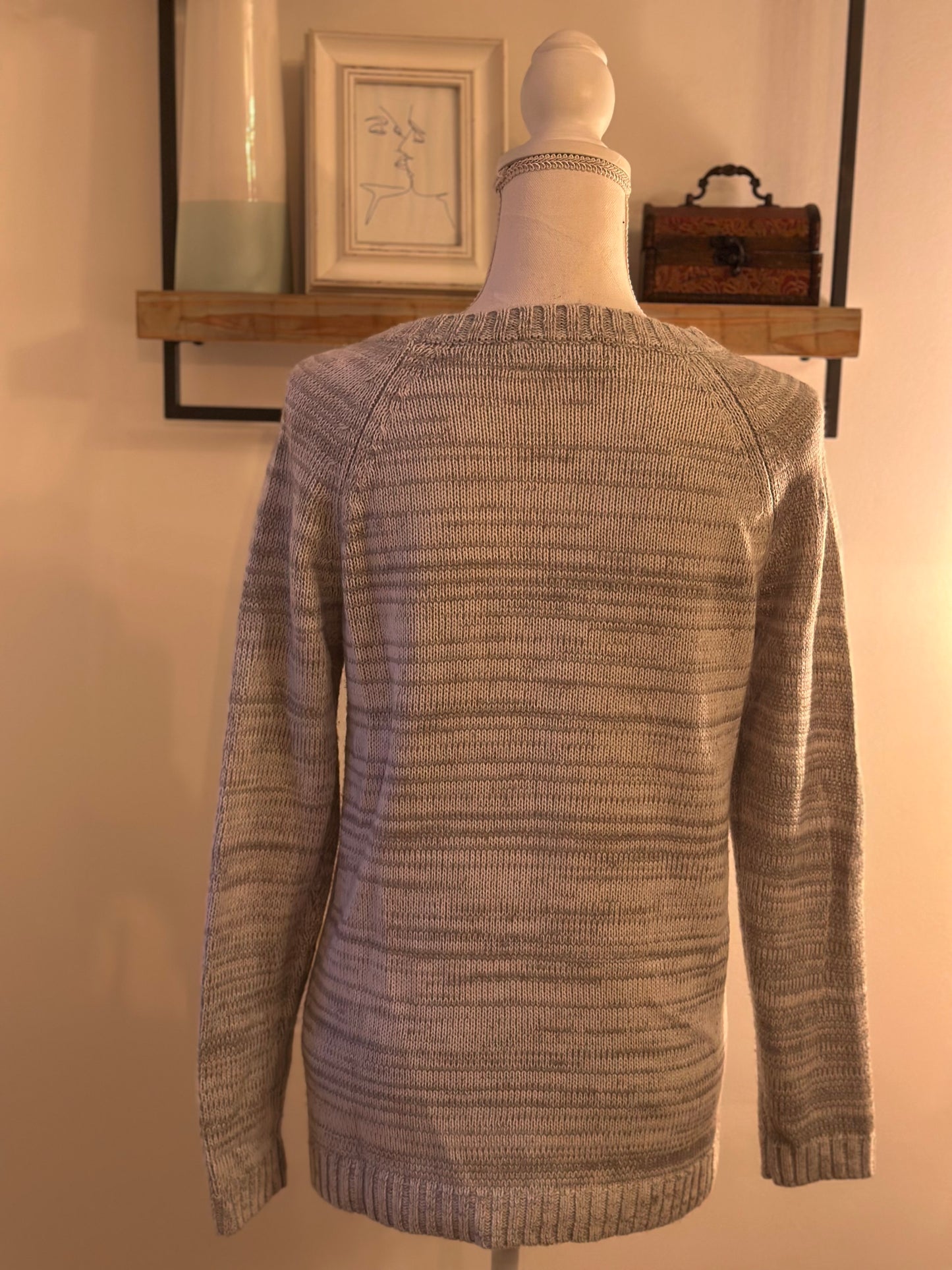 Pull gris motif pingouin Noël T.38