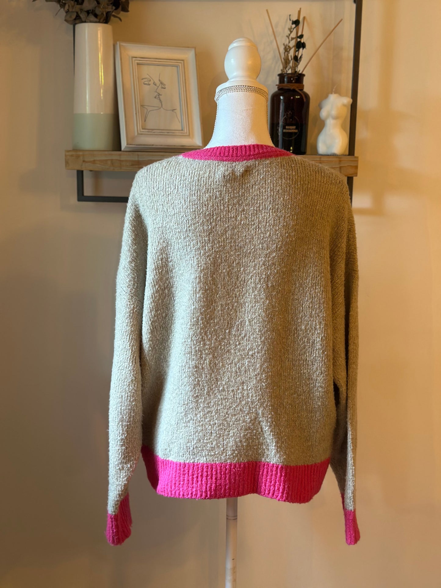 Pull col V uni T.40