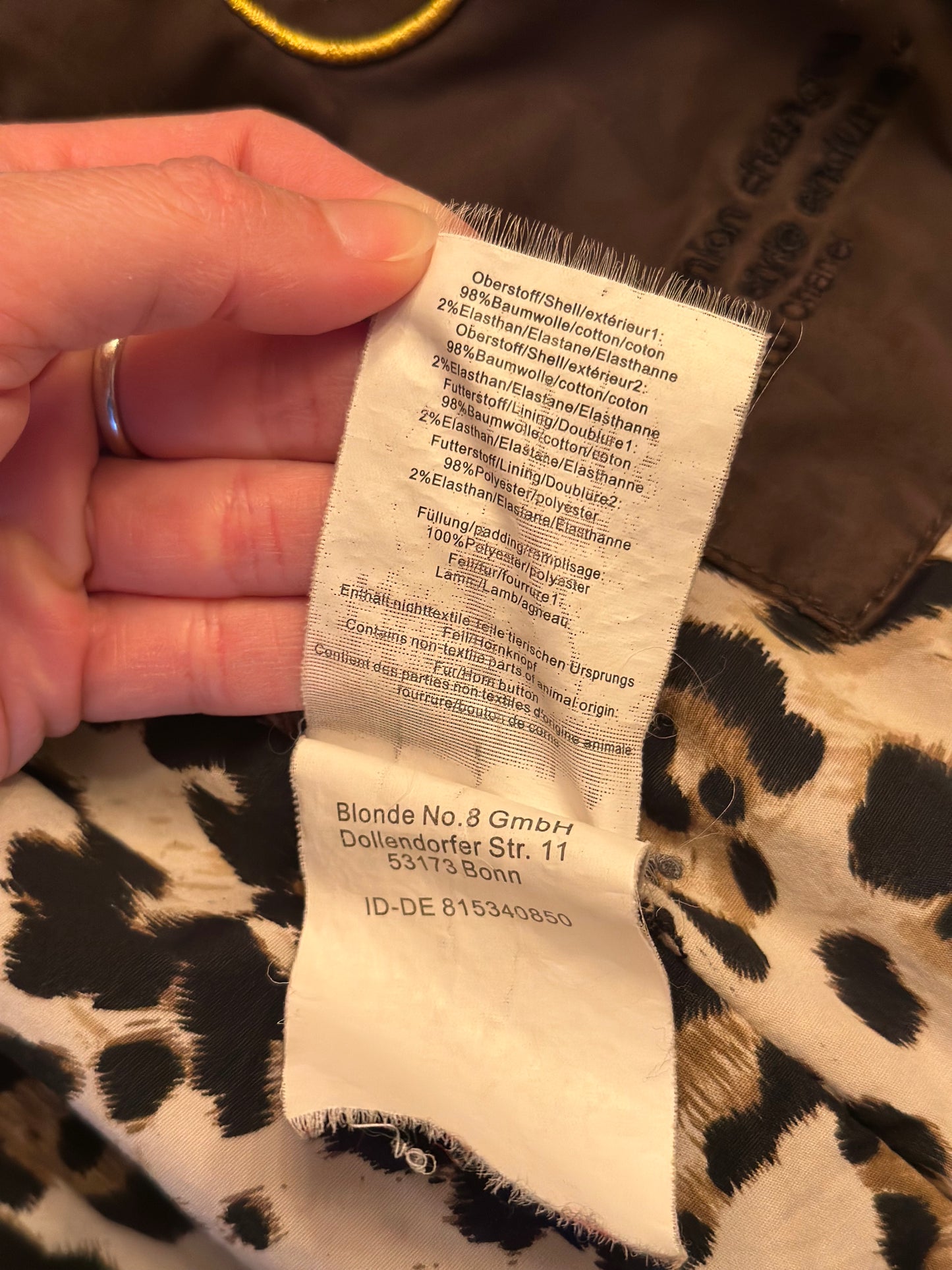 Parka chaude doublée fausse fourrure T.38