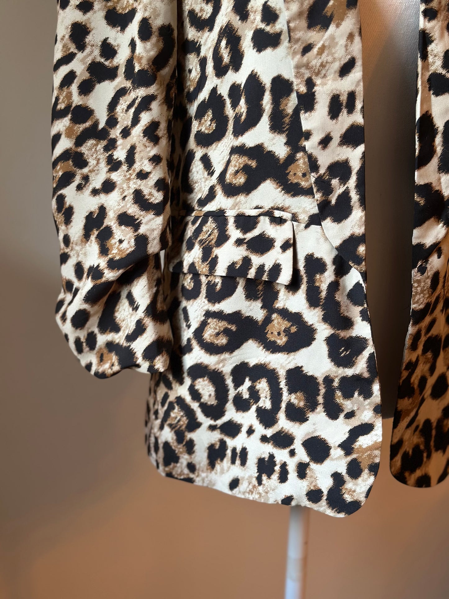 Veste blazer imprimé léopard T.34