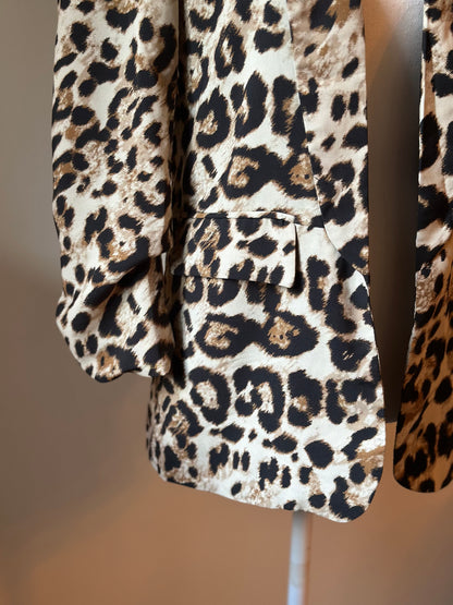 Veste blazer imprimé léopard T.34