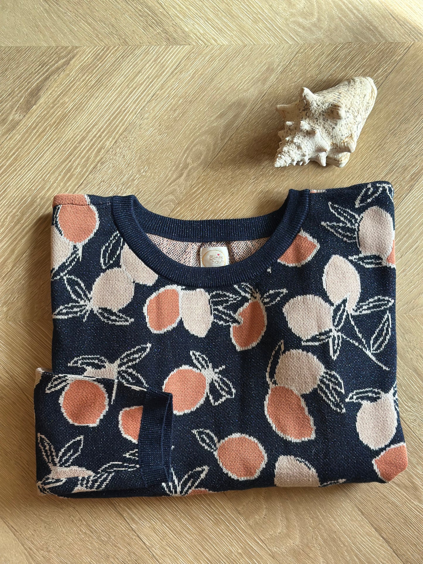Pull imprimé fruits lurex modèle Berto T.38