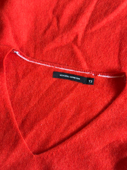 Pull col V 100 % cachemire T.38