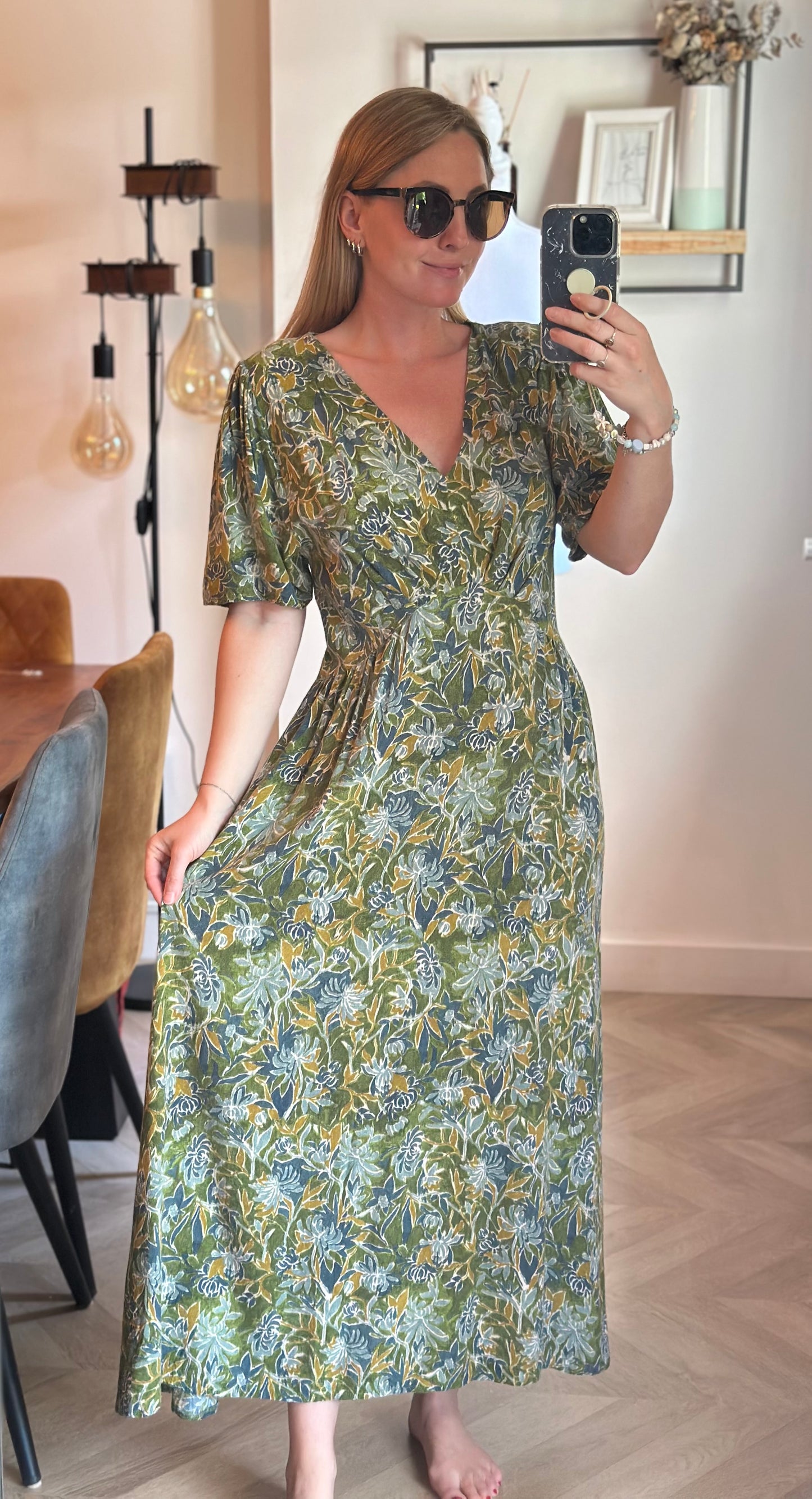 Robe longue Zamba imprimé floral T.40