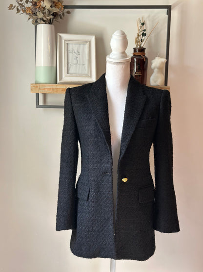 Blazer texturé noir T.34