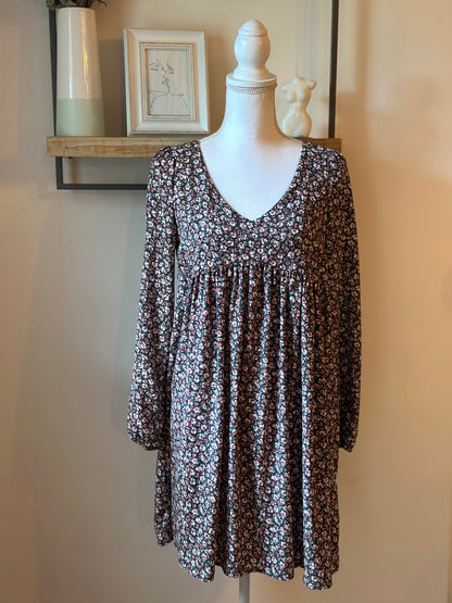 Robe fleurie coupe fluide T.34
