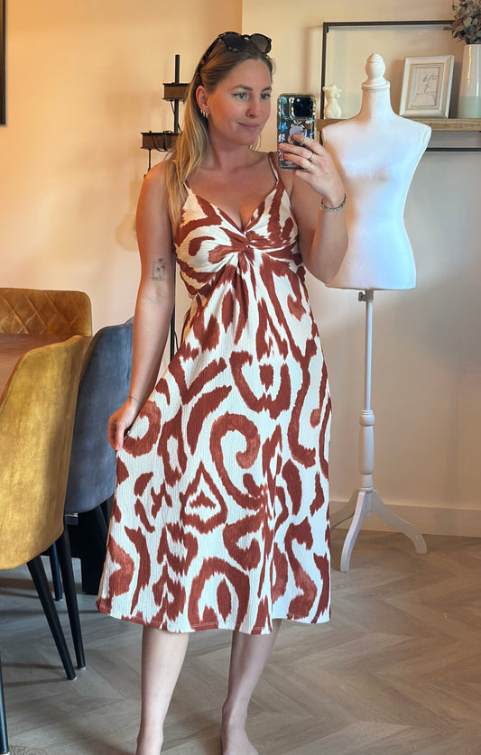 Robe imprimé animalier T.34