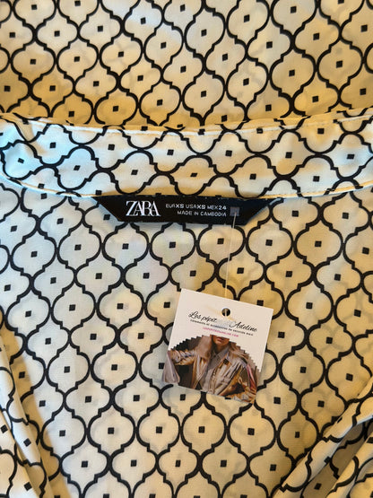 Chemise fluide à motifs géométriques T.34/36 oversize