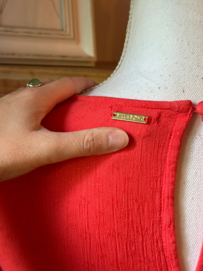 Robe midi modèle Jet corail tropical T.36
