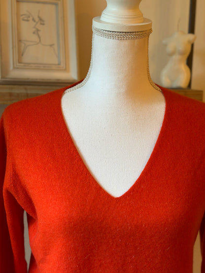 Pull col V 100 % cachemire T.38