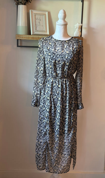 Robe longue imprimé fleuri T.36