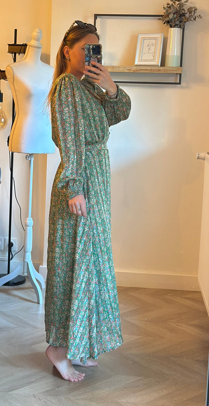 Robe longue à fleurs lurex T.36/38