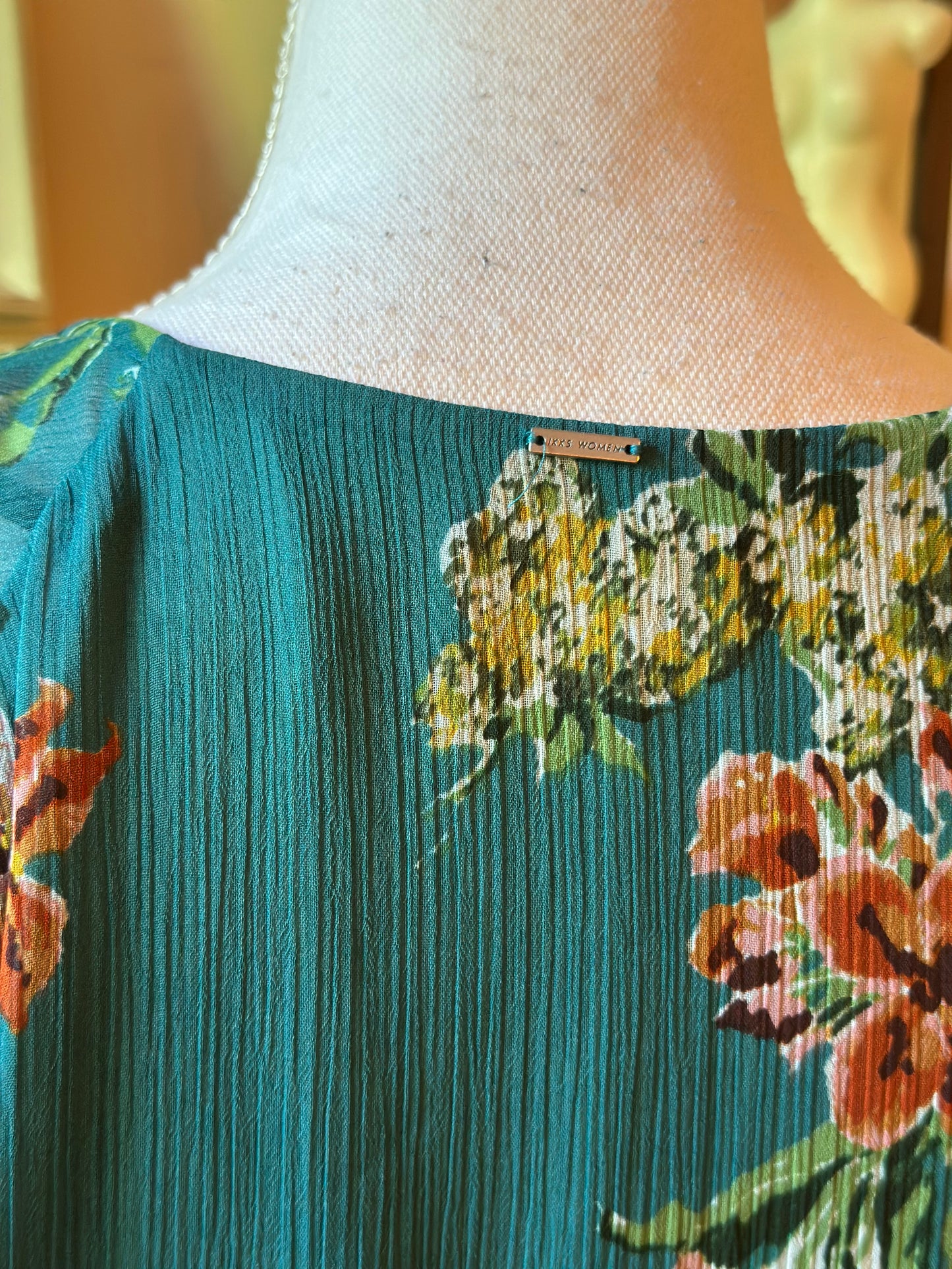Robe longue fluide imprimé fleuri T.40