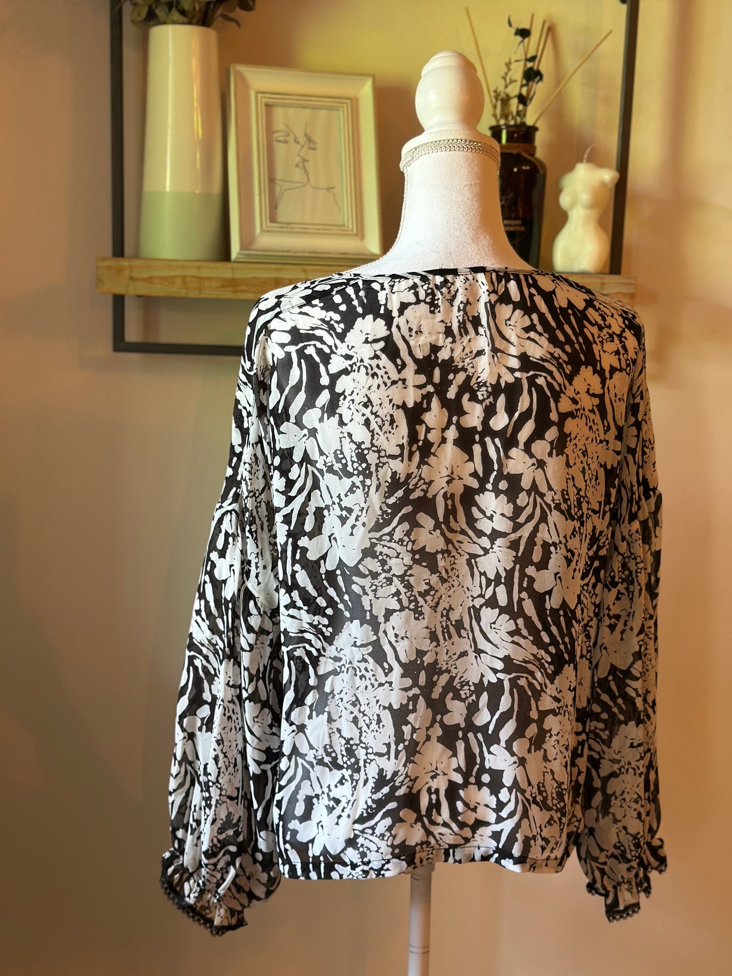 Blouse fluide imprimée T.36