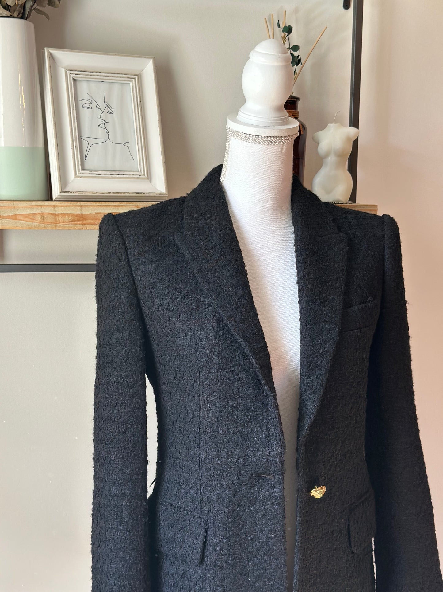 Blazer texturé noir T.34