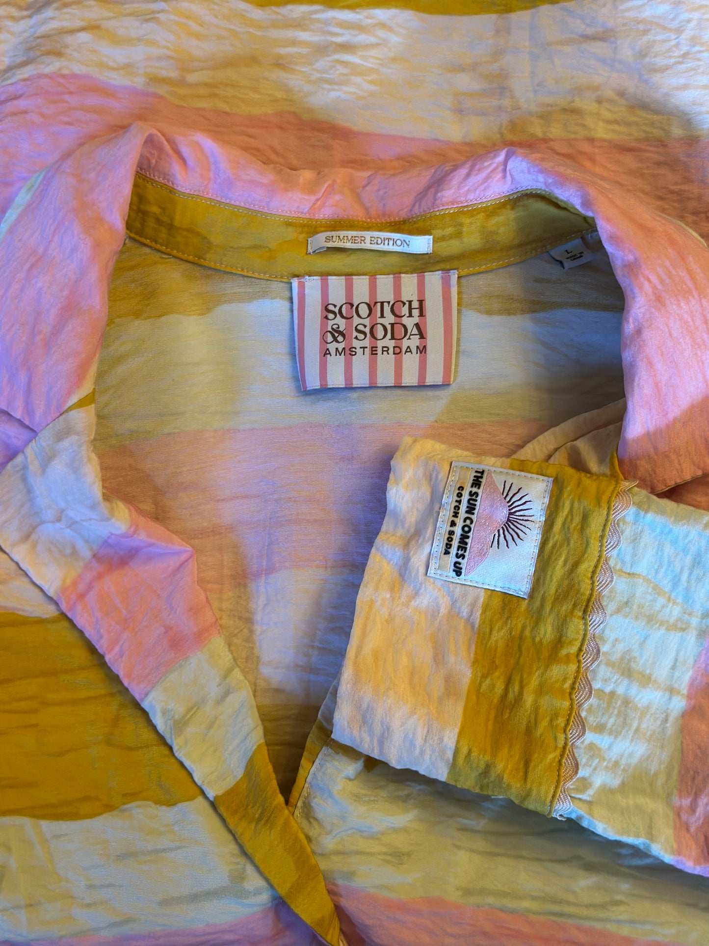 Chemise rayures multicolores T.40