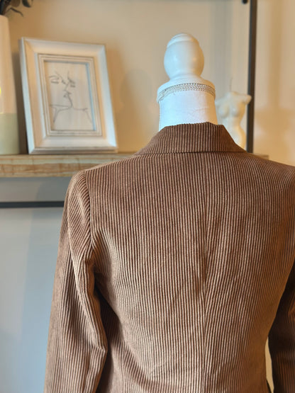 Blazer en velours côtelé camel T.34