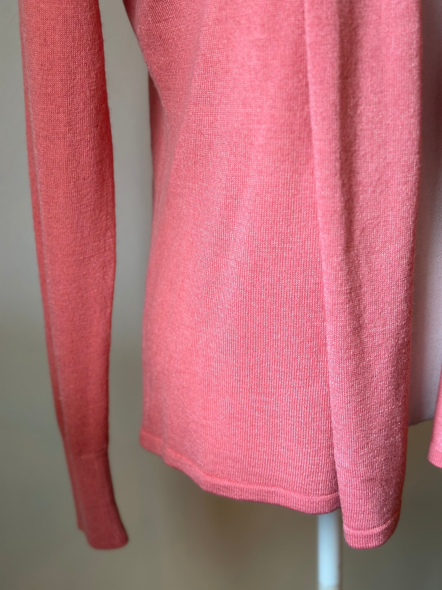 Gilet rose maille fine T.36