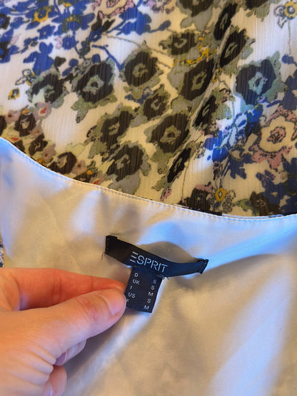 Blouse fluide imprimé fleuri T.38 oversize