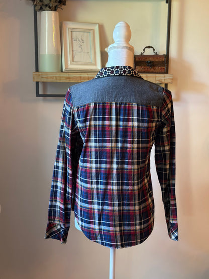 Chemise à carreaux T.36