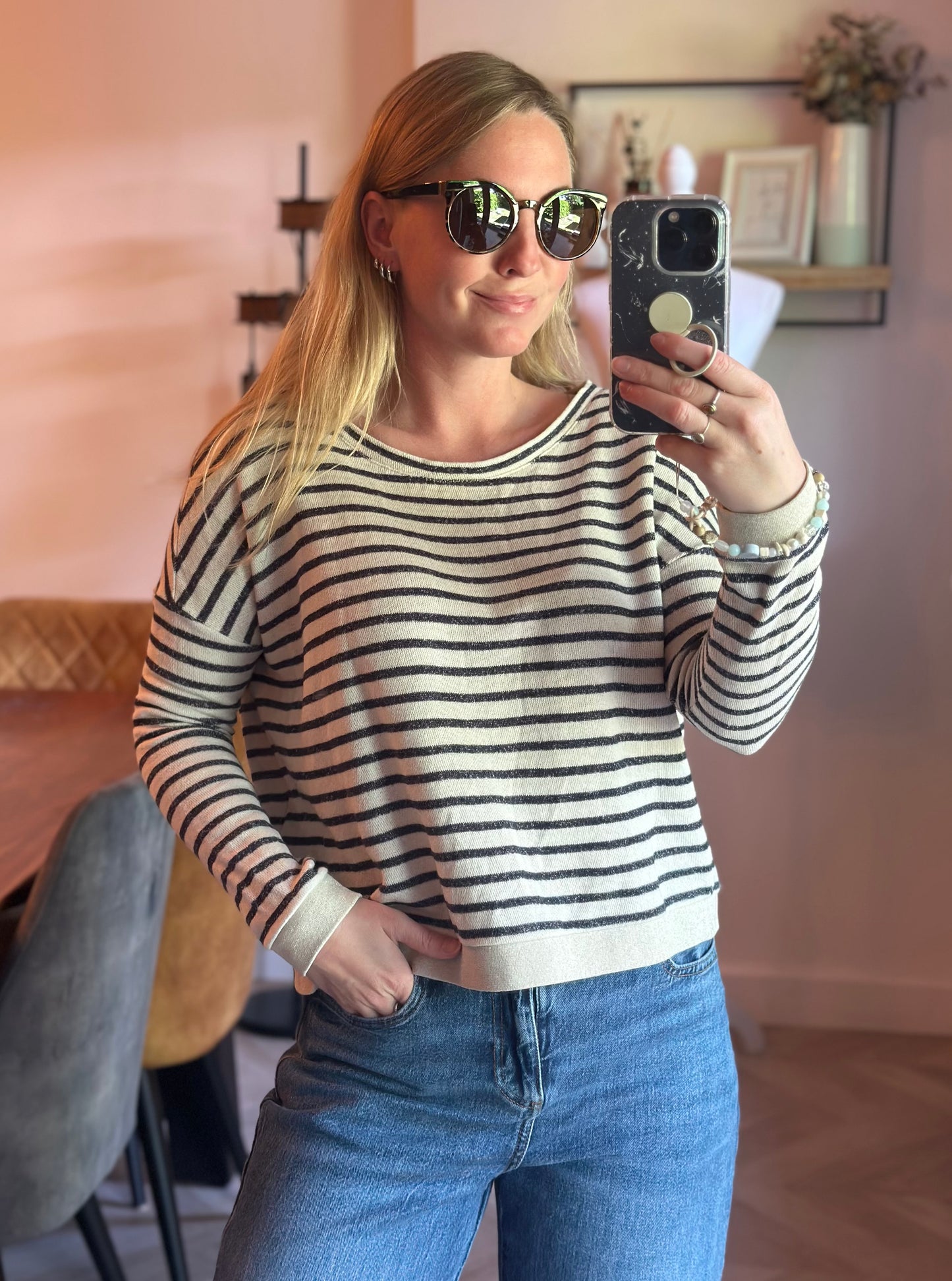 Pull léger marinière Des Petits Hauts modèle Gadsby T.34