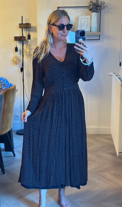 Robe longue imprimée T.44