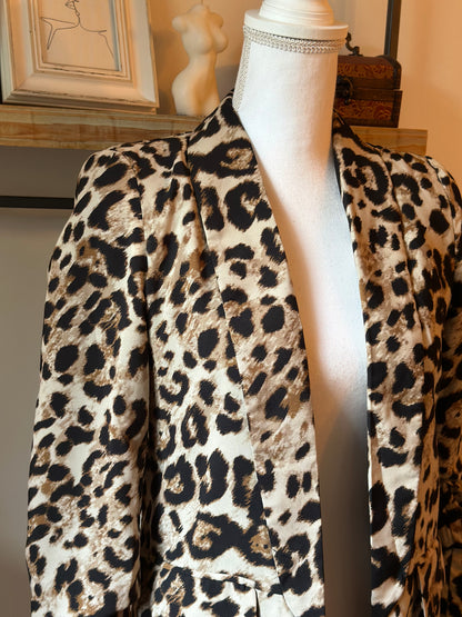 Veste blazer imprimé léopard T.34