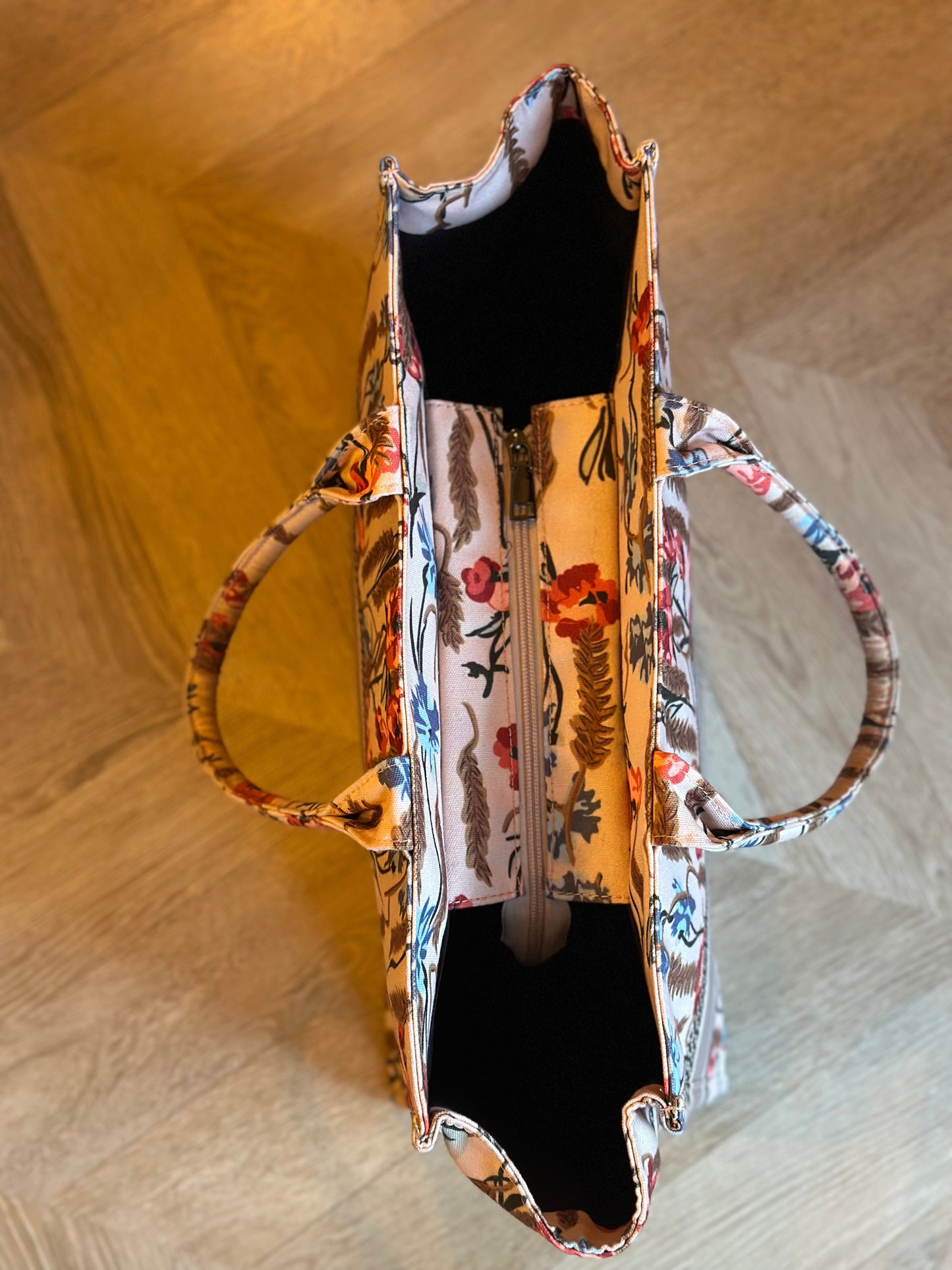 Grand sac cabas à fleurs