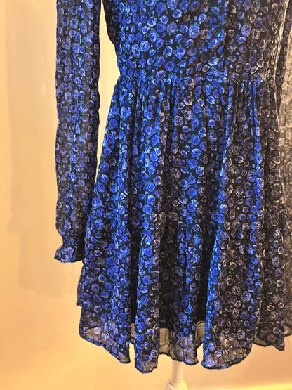 Robe fleurie bleue T.38